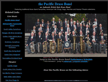 Tablet Screenshot of pacificbrassband.org